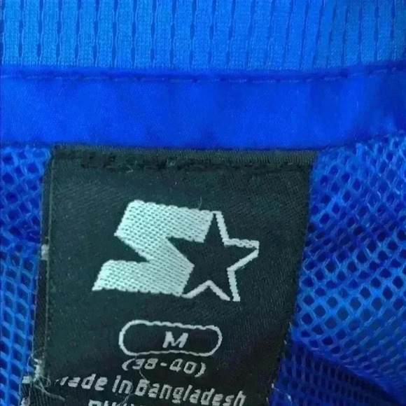 𝅺STARTER athletic wind breaker navy sz M - Picture 11 of 12